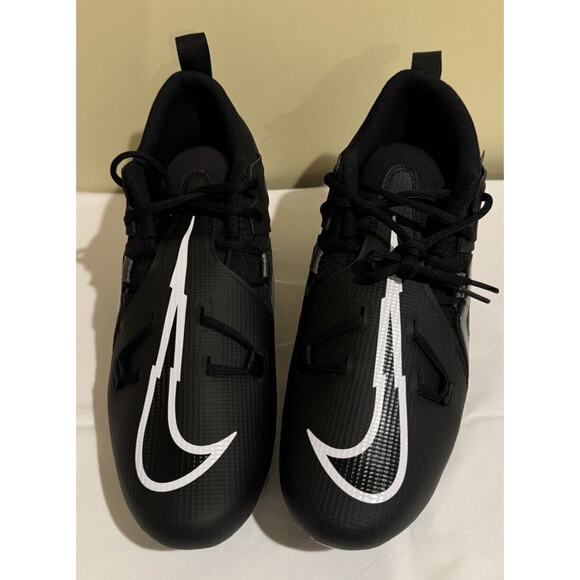 Nike Alpha Menace Pro 3 NEW! Black White Gray Football Cleats Mens 11.5 - Picture 4 of 9
